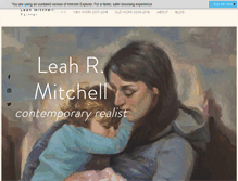 Tablet Screenshot of leahmitchell.com